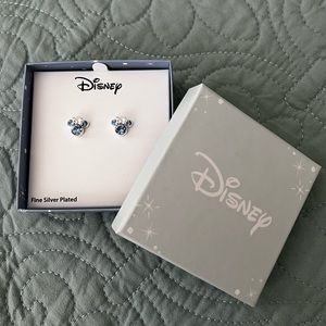 Disney Minnie Mouse Birthstone Stud Earrings (Blue)